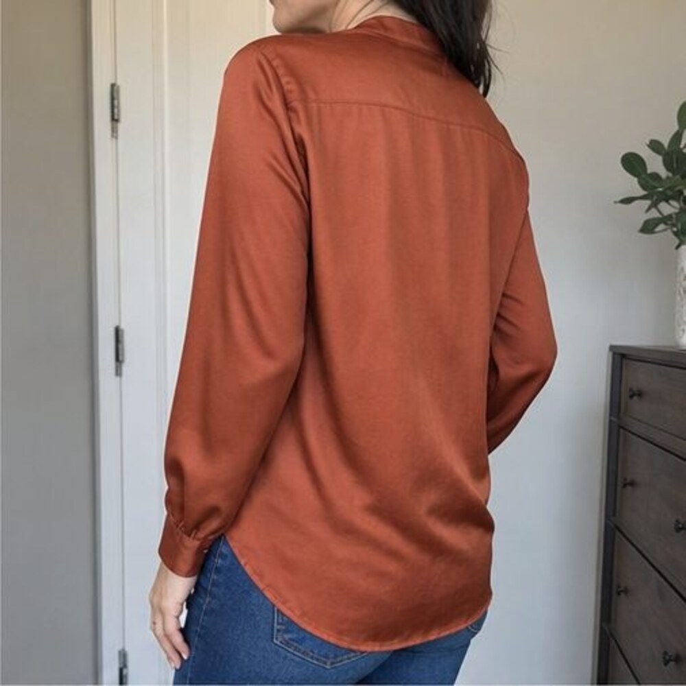 Rust Tunic Blouse - Picture 3 of 6